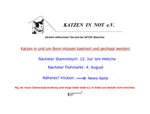 Tablet Screenshot of katzen-in-not.de